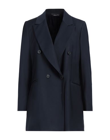 Shop Brian Dales Woman Blazer Midnight Blue Size 10 Polyester, Wool, Lycra