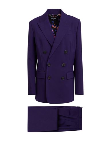 Dsquared2 Woman Suit Purple Size 2 Polyester, Virgin Wool, Elastane