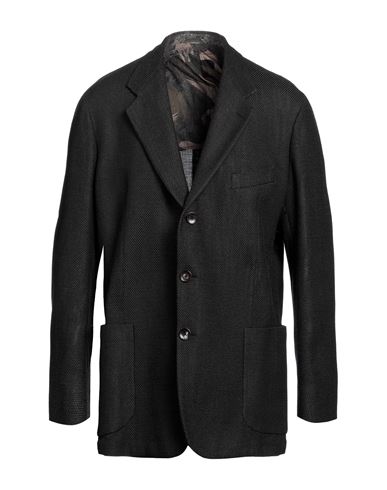 Shop Etro Man Blazer Steel Grey Size 44 Cotton, Polyamide