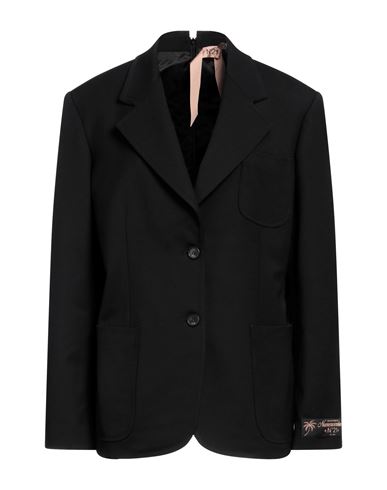 Shop N°21 Woman Blazer Black Size 8 Polyester, Wool, Elastane