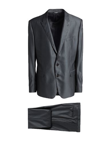 Dolce & Gabbana Man Suit Steel Grey Size 34 Virgin Wool, Silk