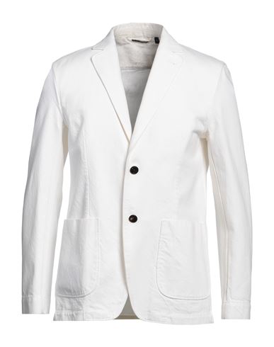 Lardini Man Blazer Ivory Size Xl Cotton In White