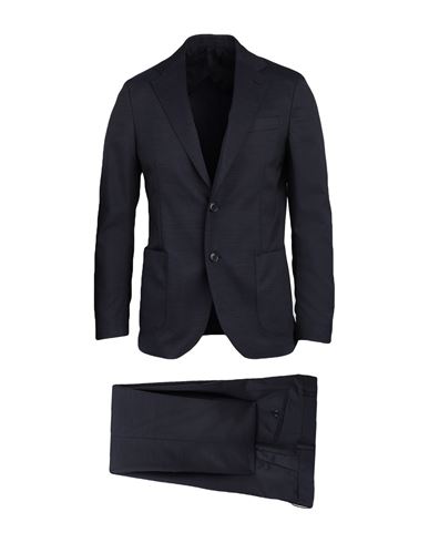 Shop Lardini Man Suit Steel Grey Size 44 Wool, Polyamide, Elastane