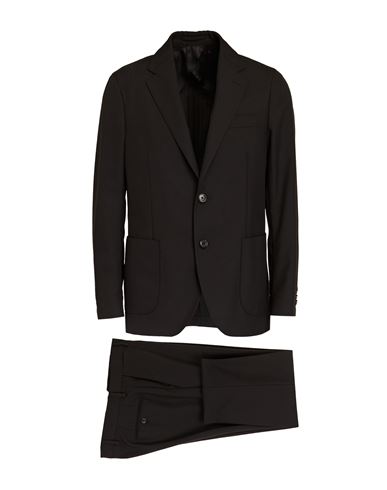 Lardini Man Suit Black Size 44 Polyester, Wool