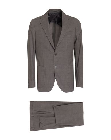 Lardini Man Suit Grey Size 48 Wool, Elastane