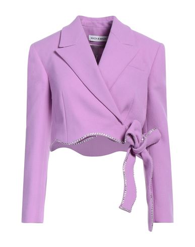 Mach & Mach Woman Blazer Light Purple Size 6 Wool