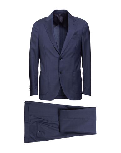 Lardini Man Suit Midnight Blue Size 38 Wool, Polyester, Polyamide