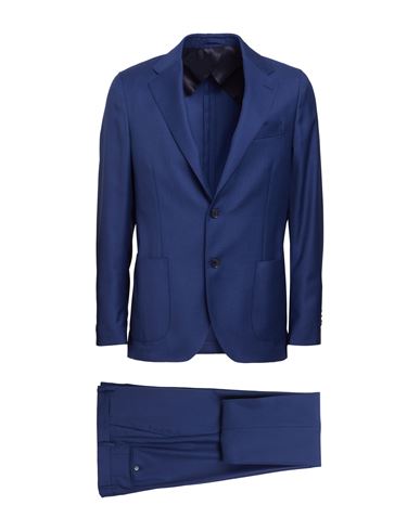 Lardini Man Suit Navy Blue Size 46 Wool