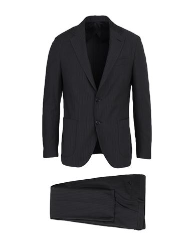 Lardini Man Suit Steel Grey Size 40 Wool, Cotton