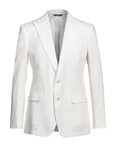 Dolce & Gabbana Man Blazer White Size 46 Linen