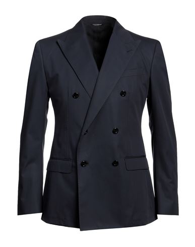 Dolce & Gabbana Man Blazer Navy Blue Size 48 Cotton