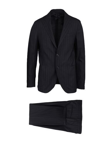 Lardini Man Suit Black Size 44 Polyester, Wool, Elastane