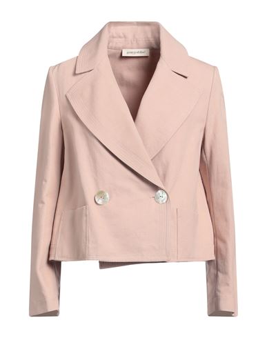 Gentryportofino Woman Blazer Blush Size 10 Cotton, Linen In Pink
