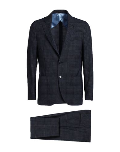 Lardini Man Suit Midnight Blue Size 46 Wool, Polyester