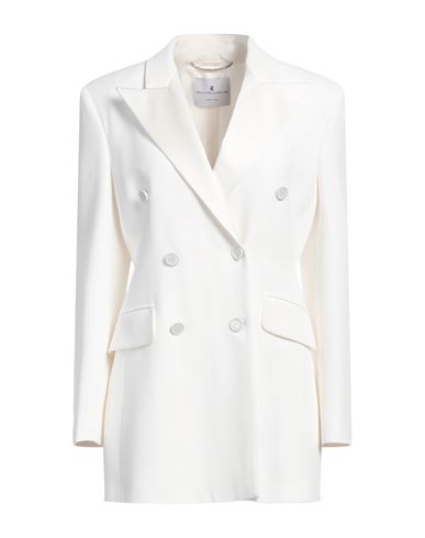 Ermanno Scervino Woman Blazer White Size 6 Viscose, Acetate, Silk