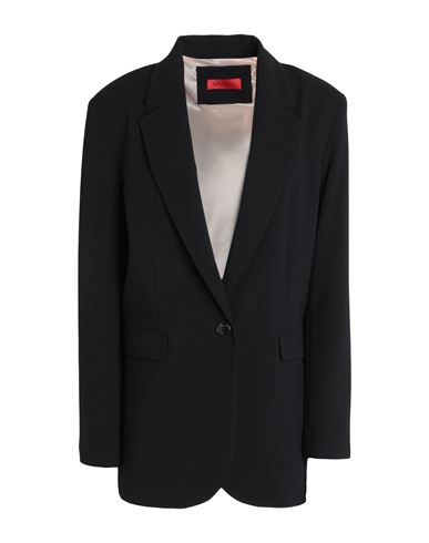 Max & Co . Insegna Woman Blazer Black Size 12 Polyester