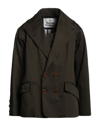 Shop Vivienne Westwood Man Blazer Military Green Size 42 Cotton