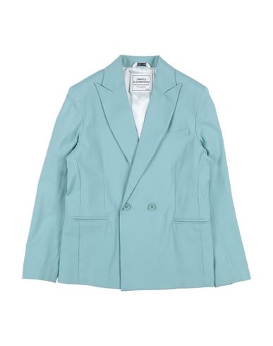 DANIELE ALESSANDRINI DANIELE ALESSANDRINI TODDLER BOY BLAZER SKY BLUE SIZE 6 COTTON, VISCOSE, ELASTANE 