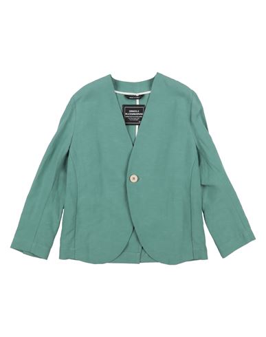 Shop Daniele Alessandrini Toddler Boy Suit Green Size 4 Viscose, Linen