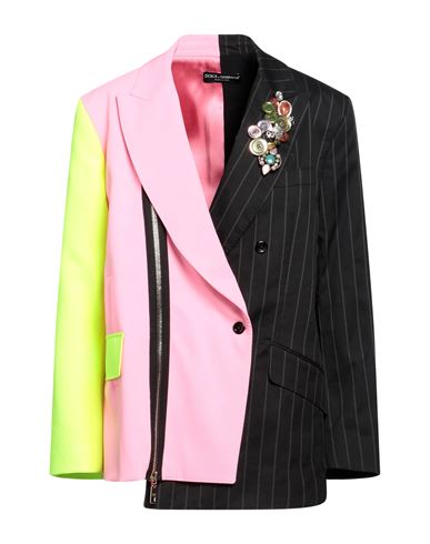 Shop Dolce & Gabbana Woman Blazer Pink Size 8 Cotton, Polyester, Viscose, Elastane