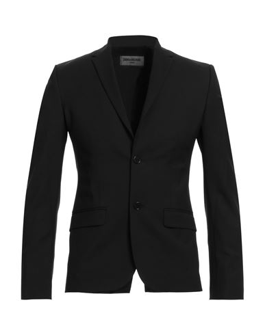 Zadig & Voltaire Man Blazer Black Size 46 Polyester, Wool, Elastane