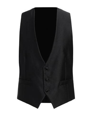Shop Ungaro Man Tailored Vest Black Size 42 Polyester