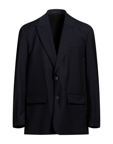 Shop Valentino Garavani Man Blazer Midnight Blue Size 40 Wool, Mohair Wool, Viscose, Polyester