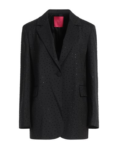 Shop Pinko Woman Blazer Black Size 6 Wool, Polyester, Elastane