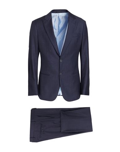 Tonello Man Suit Midnight Blue Size 40 Virgin Wool, Elastane