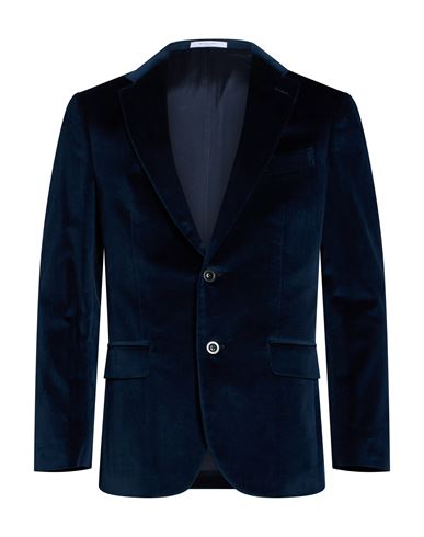 Boglioli Man Blazer Midnight Blue Size 38 Cotton, Elastane