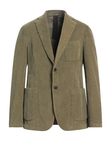 MESSAGERIE MESSAGERIE PATRIZIO PISCAGLIA MAN BLAZER MILITARY GREEN SIZE 42 COTTON, ELASTANE 