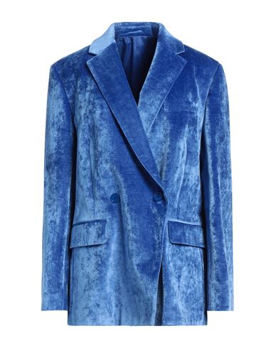 Shop Christian Wijnants Woman Blazer Blue Size 8 Viscose, Cotton