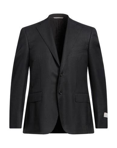 Shop Canali Man Blazer Black Size 42 Wool, Cupro