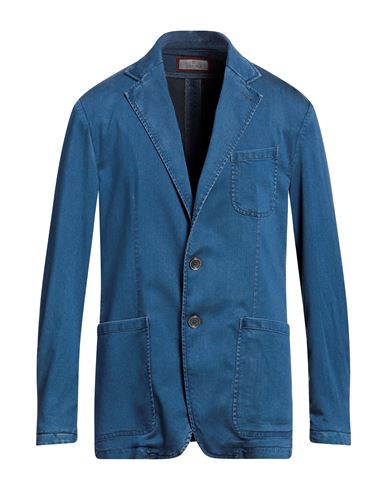 Shop Canali Man Blazer Blue Size 42 Lyocell, Polyester, Polyurethane