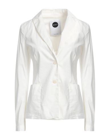 Shop Soho-t Woman Blazer Ivory Size S Cotton, Polyamide, Elastane In White