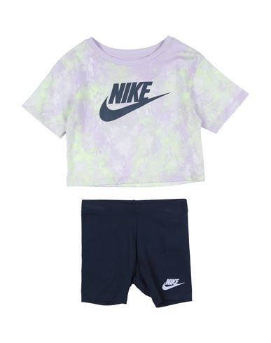 Nike Toddler Girls Boxy T-shirt And Bike Shorts Set In Purple