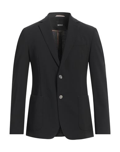 Shop Hugo Boss Boss Man Blazer Black Size 40 Polyester, Virgin Wool, Elastane