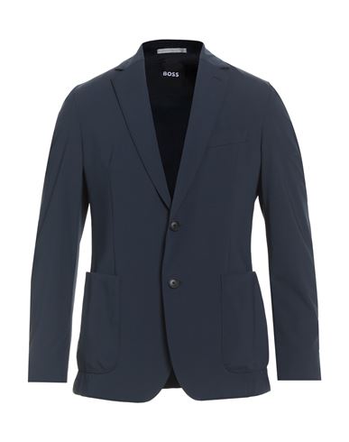 Hugo Boss Boss Man Blazer Navy Size 42 Polyamide, Elastane