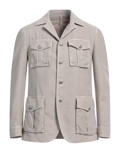 Shop Brando Man Blazer Light Grey Size 42 Cotton, Linen