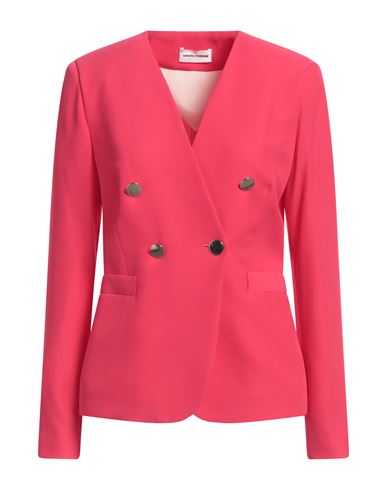 Shop Sandro Ferrone Woman Blazer Fuchsia Size 6 Polyester, Elastane In Pink