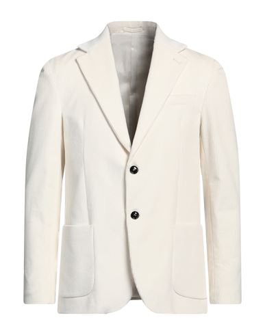 Shop Liu •jo Man Man Blazer Ivory Size 38 Cotton, Elastane In White