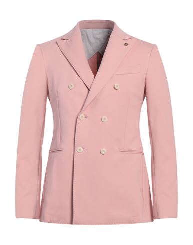 BARBATI BARBATI MAN BLAZER PINK SIZE 38 COTTON, POLYAMIDE, ELASTANE 