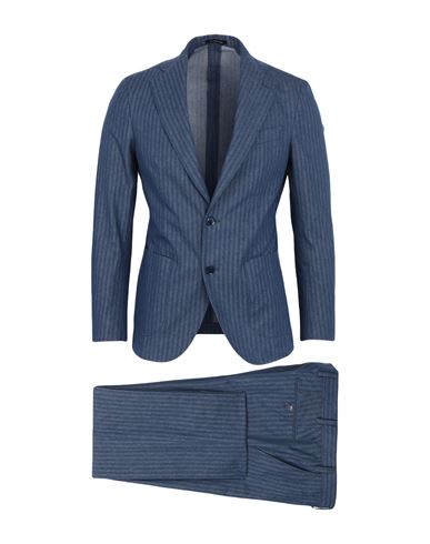 Sartoria Latorre Man Suit Slate Blue Size 40 Cotton