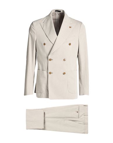 Sartoria Latorre Man Suit Cream Size 44 Cotton In White