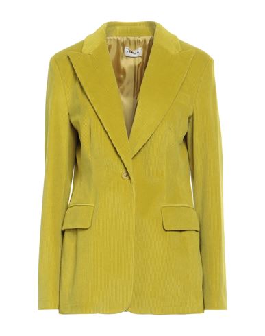 P.a.r.o.s.h P. A.r. O.s. H. Woman Blazer Lime Green Size S Cotton, Elastane In Yellow