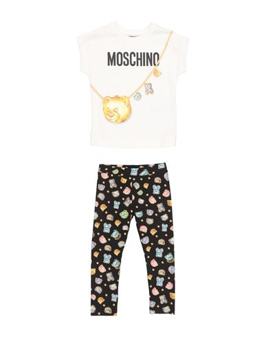 Moschino Kid Babies'  Toddler Girl Co-ord Off White Size 6 Cotton, Elastane