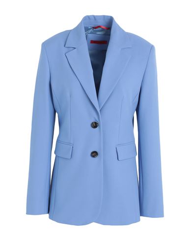 Max & Co . Woman Blazer Light Blue Size 10 Polyester, Viscose, Elastane