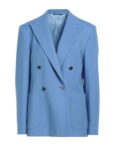 Dolce & Gabbana Man Blazer Pastel Blue Size 38 Wool, Elastane