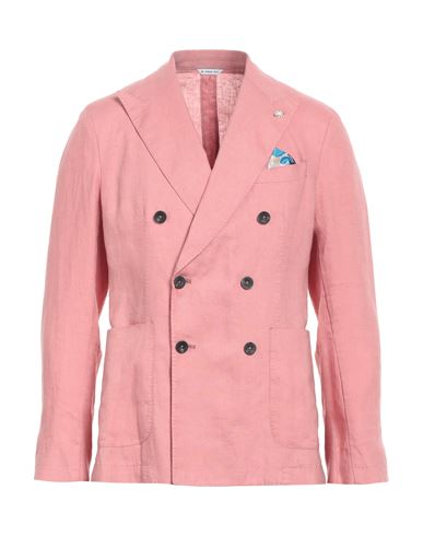 Shop Manuel Ritz Man Blazer Pink Size 36 Linen