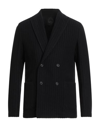 T-jacket By Tonello Man Blazer Black Size Xl Virgin Wool, Polyamide, Viscose
